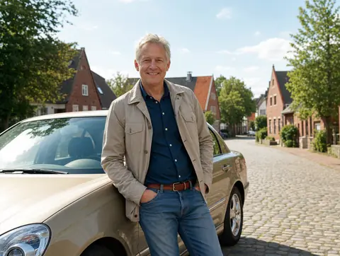 Verkäufer aus Werdohl mit dem verkauften Fahrzeug